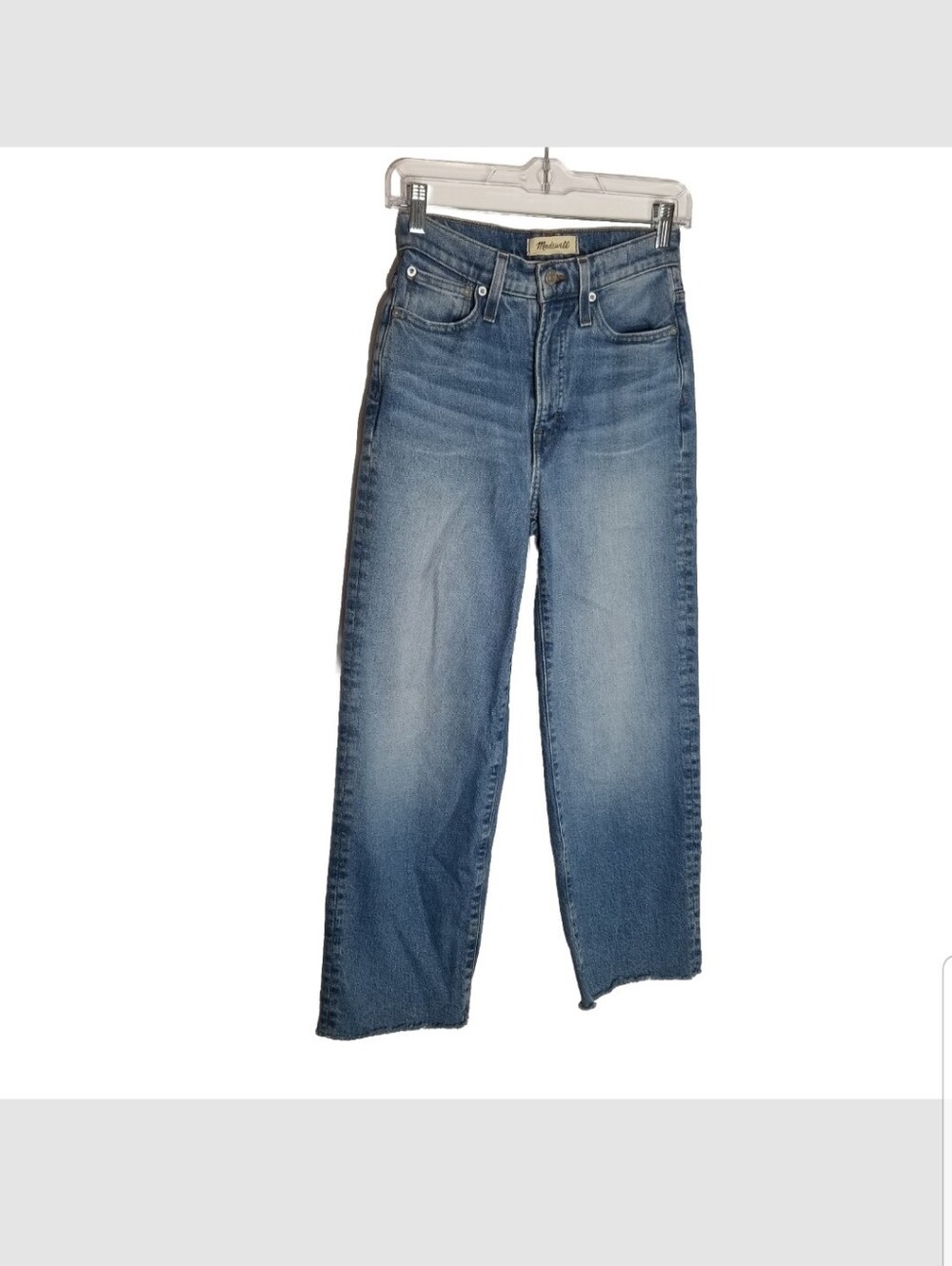 Madewell The Perfect Vintage Wide Leg Jean Women's Size 24 Blue Denim High Rise